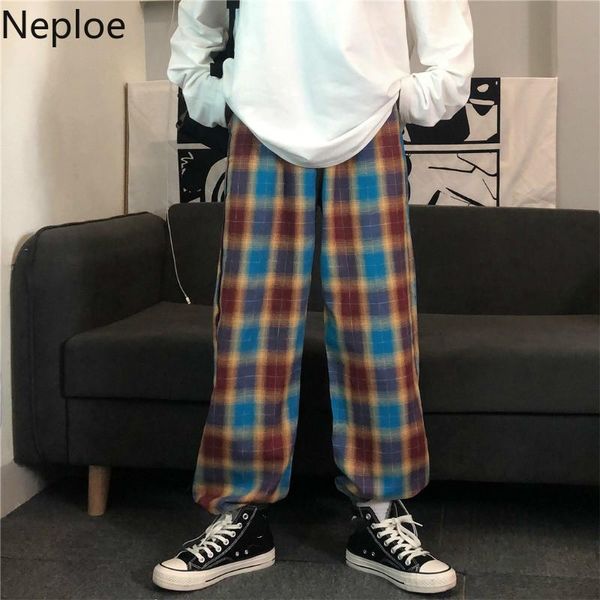 women's pants & capris neploe korean plaid women stretch high waisted long trousers harajuku 2021 autumn causal drawstring harem 4e324, Black;white
women's pants & capris neploe korean plaid women stretch high waisted long trousers harajuku 2021 autumn causal drawstring harem 4e324, Black;white