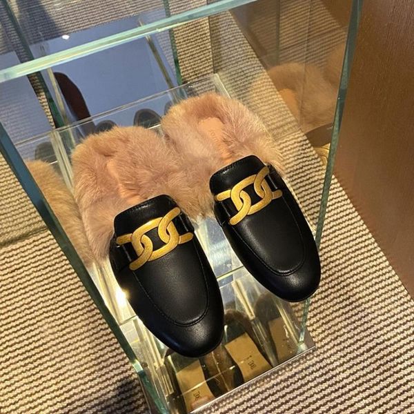 slippers womens metal decor real fur backless slipper mule slide princetown shoes flats warm winter genuine leather, Black
slippers womens metal decor real fur backless slipper mule slide princetown shoes flats warm winter genuine leather, Black
