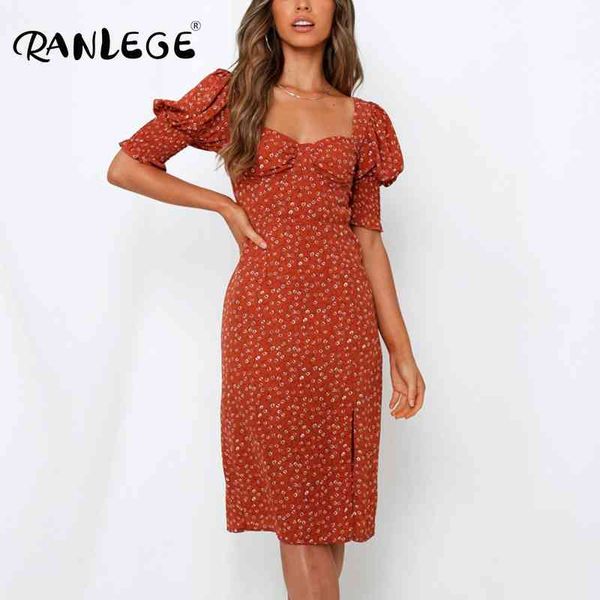 party dresses ranlege floral printed knee length dress women puff half sleeve elegant split backless holiday midi 6gpf, White;black
party dresses ranlege floral printed knee length dress women puff half sleeve elegant split backless holiday midi 6gpf, White;black