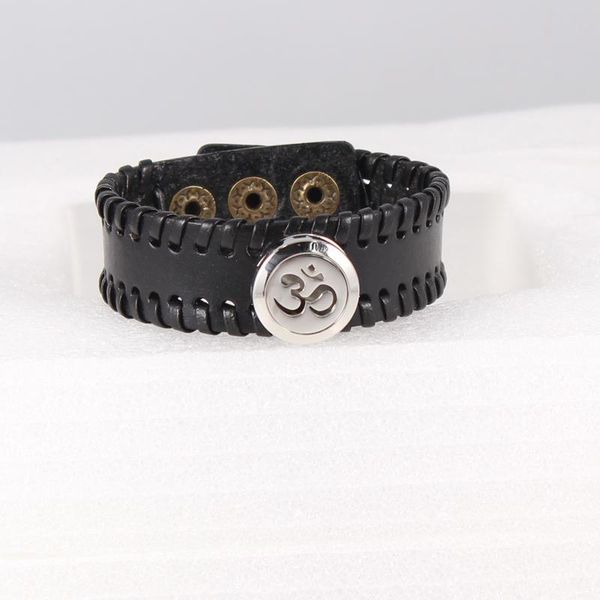 charm bracelets black leather 20mm yoga essential oil diffuser perfume locket bracelet for pads (10pcs pads), Golden;silver
charm bracelets black leather 20mm yoga essential oil diffuser perfume locket bracelet for pads (10pcs pads), Golden;silver