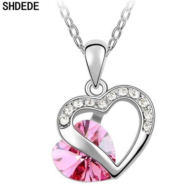 pendant necklaces shdede austrian crystal necklace women's jewelry love wedding valentine's day gift for women heart pendants -325, Silver
pendant necklaces shdede austrian crystal necklace women's jewelry love wedding valentine's day gift for women heart pendants -325, Silver