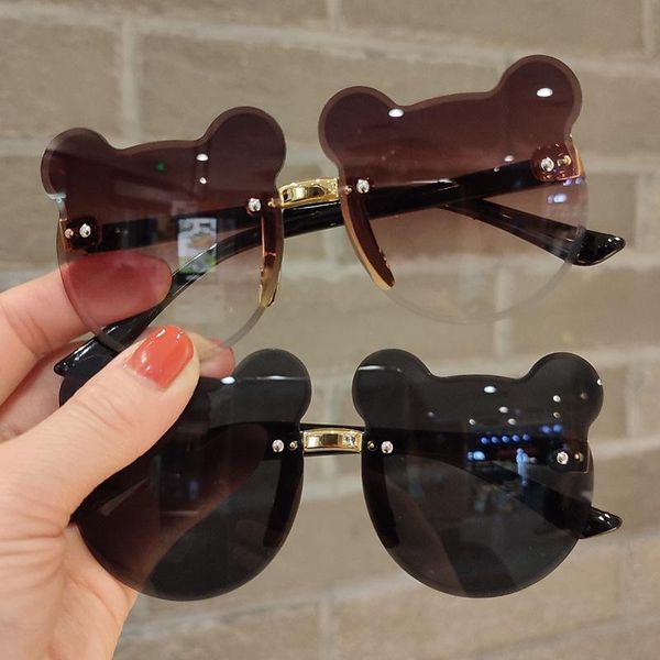 sunglasses cute bear rimless glasses children kids gray pink brown lenses fashion boys girls uv400 sports, Blue
sunglasses cute bear rimless glasses children kids gray pink brown lenses fashion boys girls uv400 sports, Blue