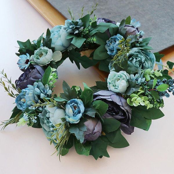other accessories artificial peony flower wreath handmade vintage blooming garland with green leaf w0ya, White
other accessories artificial peony flower wreath handmade vintage blooming garland with green leaf w0ya, White