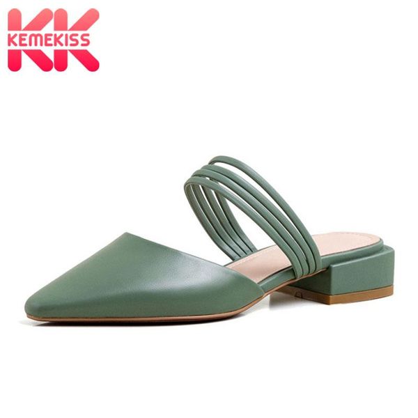 dress shoes kemekiss women sandals fashion solid good quality real leather slippers square low heels footwear size 33-40, Black
dress shoes kemekiss women sandals fashion solid good quality real leather slippers square low heels footwear size 33-40, Black