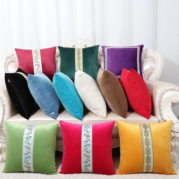 patchwork embroidery pillow cushion covers for sofa chair european american style velvet lumbar set backrest case cushion/decorative
patchwork embroidery pillow cushion covers for sofa chair european american style velvet lumbar set backrest case cushion/decorative