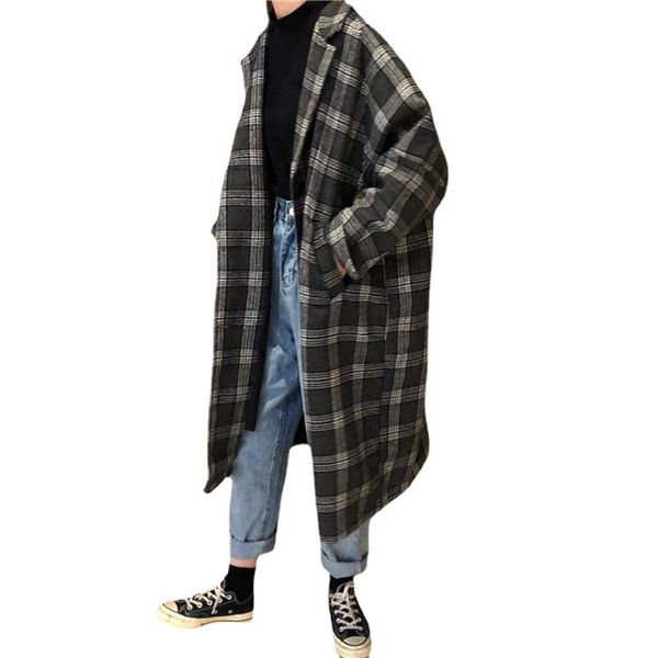 women's wool & blends women plaid long coat pockets single breasted simple elegant loose ladies streetwear all-match womens woolen outw, Black
women's wool & blends women plaid long coat pockets single breasted simple elegant loose ladies streetwear all-match womens woolen outw, Black