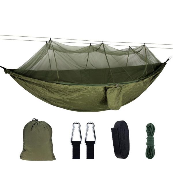 camp furniture outdoor portable nylon single/double folding camping indoor travel mosquito net hammock with tree straps
camp furniture outdoor portable nylon single/double folding camping indoor travel mosquito net hammock with tree straps