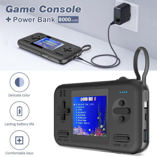 portable game players video handheld console retro built-in 8000mah power bank gamepad player for child supplies
portable game players video handheld console retro built-in 8000mah power bank gamepad player for child supplies