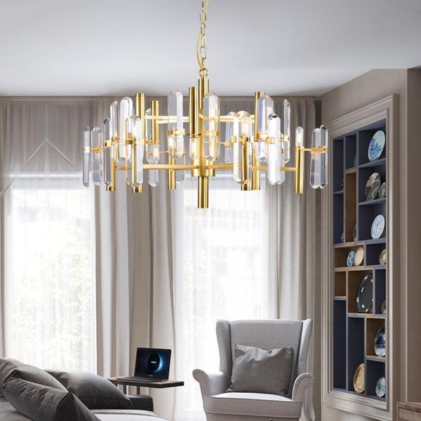 pendant lamps simple copper chandelier light luxury crystal led lamp high-end atmospheric antiseptic all-match for bedroom/dining room/hall
pendant lamps simple copper chandelier light luxury crystal led lamp high-end atmospheric antiseptic all-match for bedroom/dining room/hall