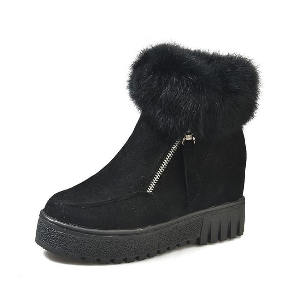 boots fur hidden wedges platform snow woman winter ankle creepers shoes keep warm feathers bota feminina, Black
boots fur hidden wedges platform snow woman winter ankle creepers shoes keep warm feathers bota feminina, Black
