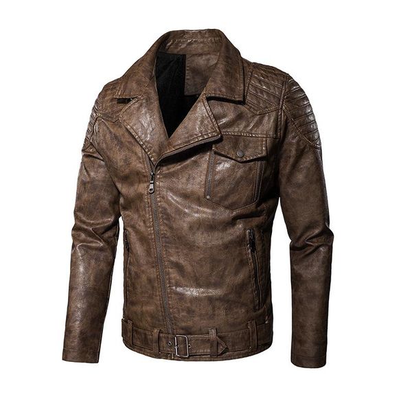 men's jackets 2021 european and american leather jacket lapel plush warm pu casual coat, Black;brown
men's jackets 2021 european and american leather jacket lapel plush warm pu casual coat, Black;brown