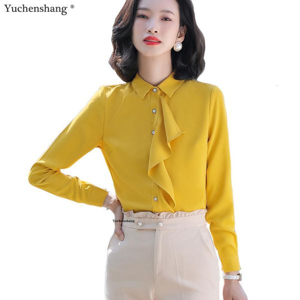 women's blouses & shirts fashion women turn-down collar shirt new winter autumn wear size s-4xl yellow ruffle 6q5i, White
women's blouses & shirts fashion women turn-down collar shirt new winter autumn wear size s-4xl yellow ruffle 6q5i, White