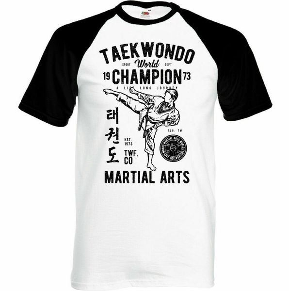 taekwondo world champion mens martial arts t-shirt training mma competition, White;black
taekwondo world champion mens martial arts t-shirt training mma competition, White;black