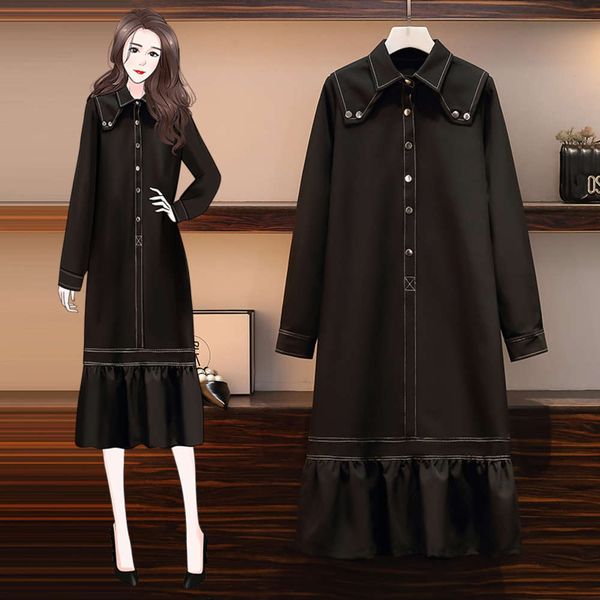casual dresses dress women clothes large size women's dress: style of fat sister in spring zch8, Black;gray
casual dresses dress women clothes large size women's dress: style of fat sister in spring zch8, Black;gray