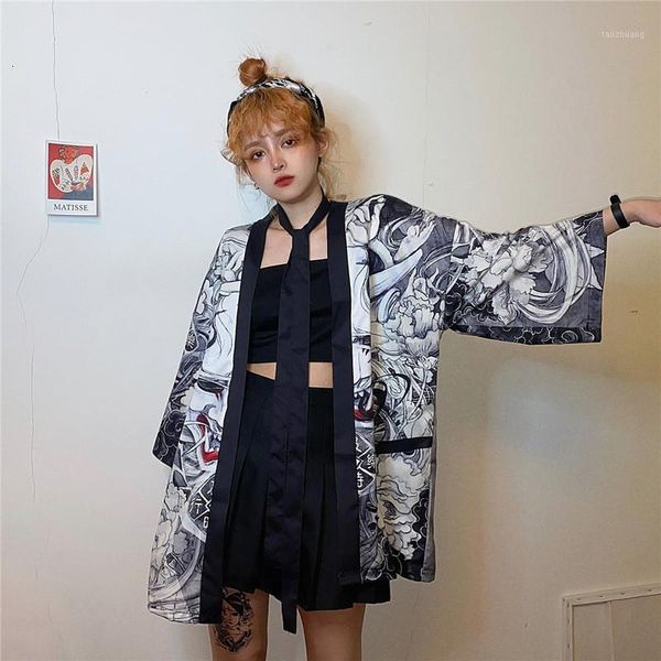 women's jackets chinese style pattern loose shirts women kimono personality summer thin jacket coat vintage female print cardigan stree, Black;brown
women's jackets chinese style pattern loose shirts women kimono personality summer thin jacket coat vintage female print cardigan stree, Black;brown