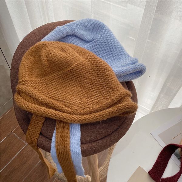 knitted bandage wool children's autumn and version versatile winter sweet designer warm cover hat tide, Blue;gray
knitted bandage wool children's autumn and version versatile winter sweet designer warm cover hat tide, Blue;gray