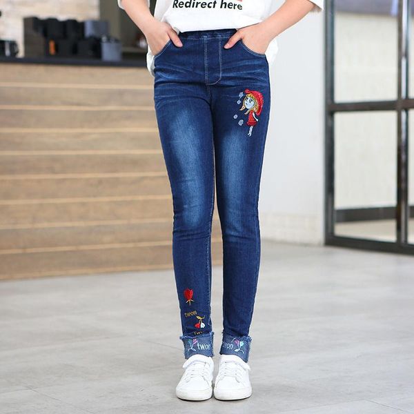 jeans 4-12 years spring autumn pants kids embroidery girl design trousers cuhk child teen children's clothing, Blue
jeans 4-12 years spring autumn pants kids embroidery girl design trousers cuhk child teen children's clothing, Blue