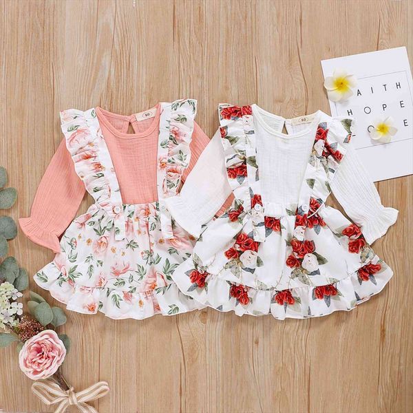 1 6y sweet kids baby girl clothes cotton linen 3pcs solid color long sleeve blouse ruffle floral print suspender skirt, White
1 6y sweet kids baby girl clothes cotton linen 3pcs solid color long sleeve blouse ruffle floral print suspender skirt, White