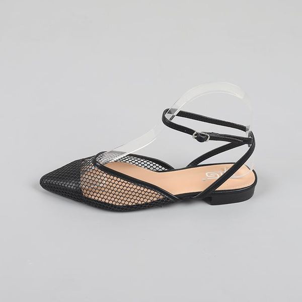 sandals european and american casual pointed toe flat hollow breathable mesh fashion heel women, Black
sandals european and american casual pointed toe flat hollow breathable mesh fashion heel women, Black