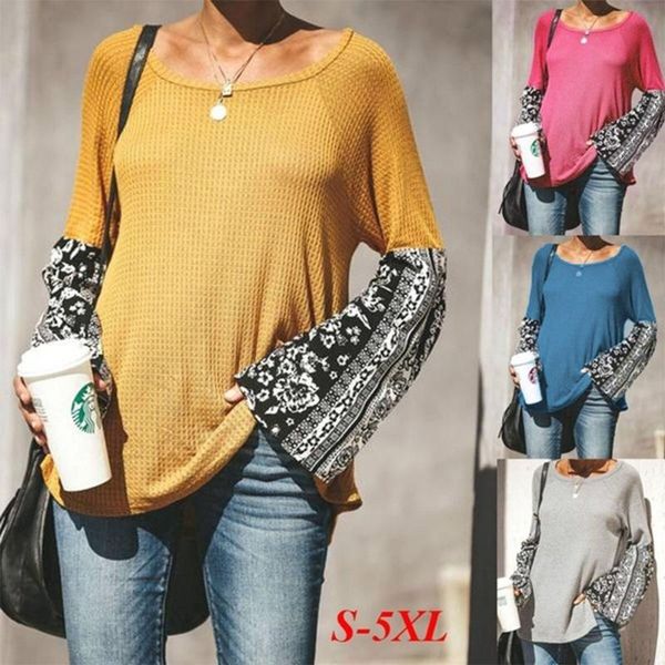 spring autumn women's stitching long-sleeved round neck t-shirt ladies casual loose oversized pullover femme, White
spring autumn women's stitching long-sleeved round neck t-shirt ladies casual loose oversized pullover femme, White