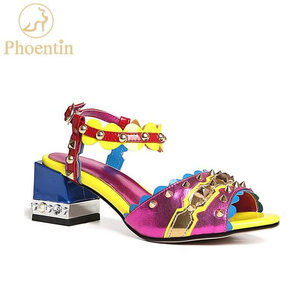 phoentin purple ankle strap women sandals genuine leather 2021 fashion rivet mixed colors summer women's shoes high heels ft458, Black
phoentin purple ankle strap women sandals genuine leather 2021 fashion rivet mixed colors summer women's shoes high heels ft458, Black