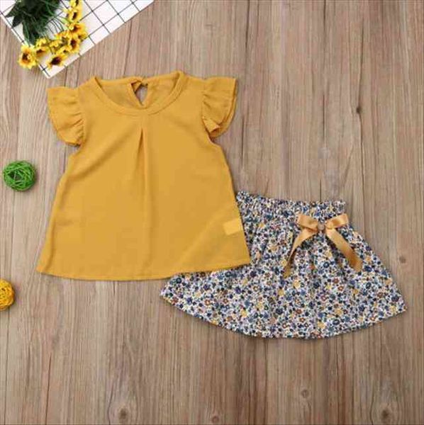 girl clothes fashion toddler baby kid floral ruffle sleeveless shirt skirt 2pcs outfits, White
girl clothes fashion toddler baby kid floral ruffle sleeveless shirt skirt 2pcs outfits, White