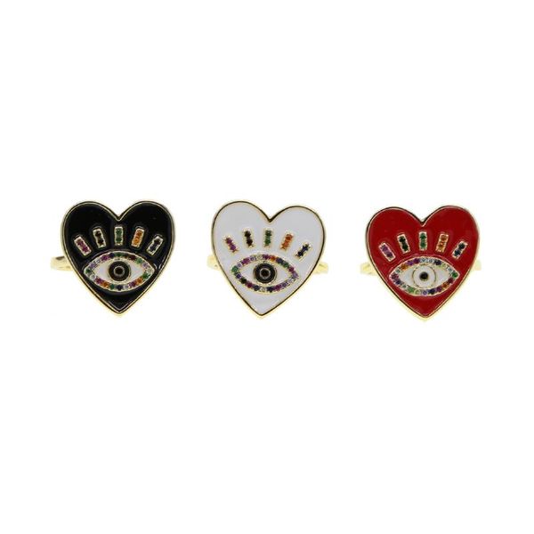wedding rings 2021 adjustable gold white black red heart evil eye for women female bohemia lucky love ring, Slivery;golden
wedding rings 2021 adjustable gold white black red heart evil eye for women female bohemia lucky love ring, Slivery;golden