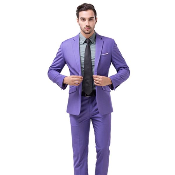 pure color men suit jacket & pants fashion business wedding banquet two piece set purple blue s m xl xxl xxxl men's suits blazers, White;black
pure color men suit jacket & pants fashion business wedding banquet two piece set purple blue s m xl xxl xxxl men's suits blazers, White;black