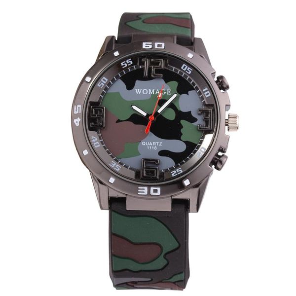 wristwatches 2021 men military watches army watch camouflage analog quartz movement sport casual retro wristwatch relogio masculino, Slivery;brown
wristwatches 2021 men military watches army watch camouflage analog quartz movement sport casual retro wristwatch relogio masculino, Slivery;brown