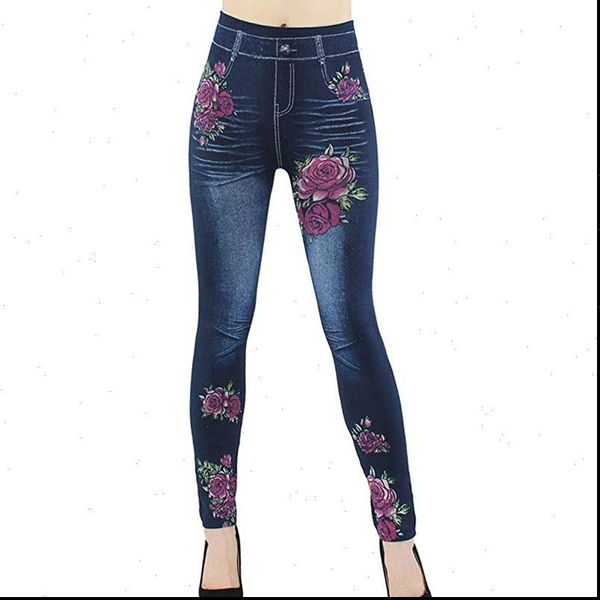 elastic women leggings slim seamless faux denim jeans print fleece fitness ankle pencil pants stretchy push up workout trousers, Black
elastic women leggings slim seamless faux denim jeans print fleece fitness ankle pencil pants stretchy push up workout trousers, Black