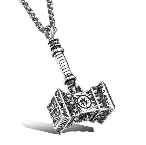 pendant necklaces 2021 hammer necklace cool titanium 316l steel vintage punk style men's stylish jewelry gift for boyfriend, Silver
pendant necklaces 2021 hammer necklace cool titanium 316l steel vintage punk style men's stylish jewelry gift for boyfriend, Silver