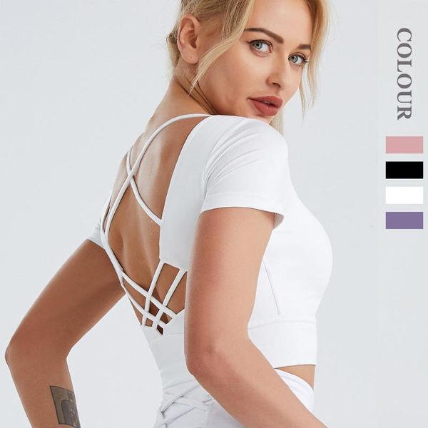 yoga outfit women's crop shirts short sleeve backless running fitness workout for female home gym sport bodybuilding
yoga outfit women's crop shirts short sleeve backless running fitness workout for female home gym sport bodybuilding