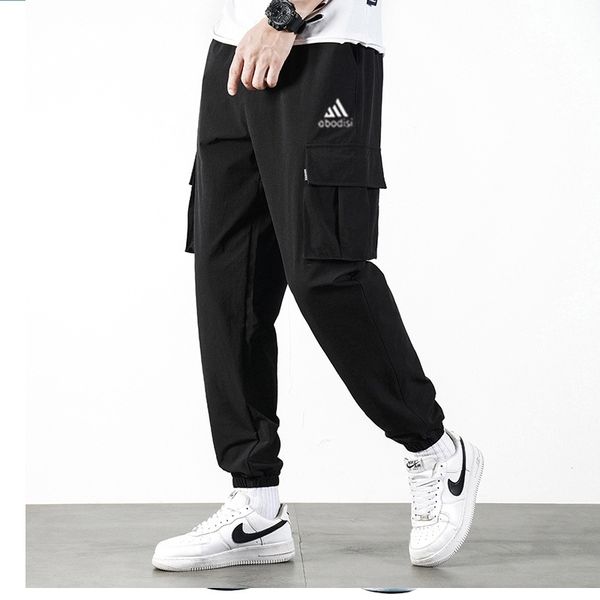2021 autumn casual pants men's fashion brand loose overalls korean version multi pocket leggings, Black
2021 autumn casual pants men's fashion brand loose overalls korean version multi pocket leggings, Black