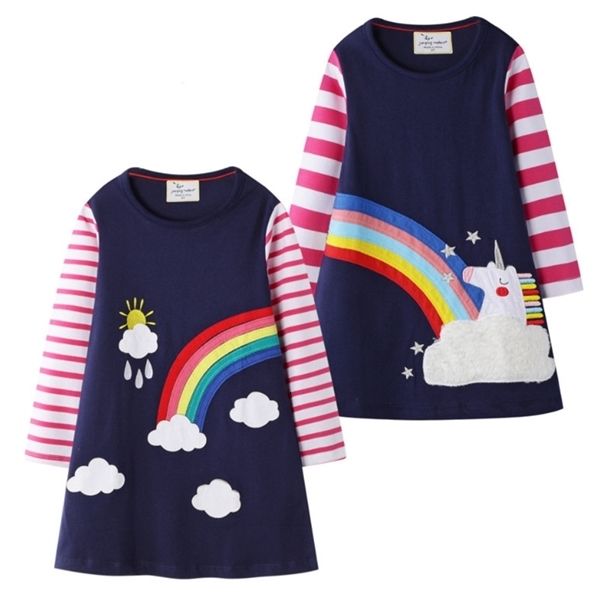 girl's dresses jumping meters new baby princess dress for autumn spring applique rainbow long sleeve kids girls cotton clothing selling, Red;yellow
girl's dresses jumping meters new baby princess dress for autumn spring applique rainbow long sleeve kids girls cotton clothing selling, Red;yellow