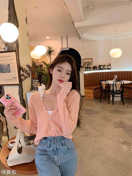 factory direct saleao ins korean version solid color lazy wind wool long sleeve knitted cardigan women's early autumn new gentle sunscr, Black;brown
factory direct saleao ins korean version solid color lazy wind wool long sleeve knitted cardigan women's early autumn new gentle sunscr, Black;brown