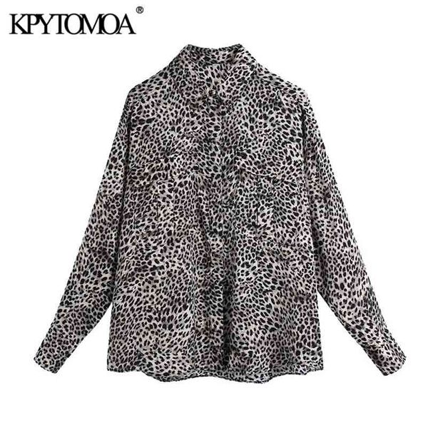 women fashion leopard print loose blouses vintage long sleeve button-up female shirts blusas chic 210421, White
women fashion leopard print loose blouses vintage long sleeve button-up female shirts blusas chic 210421, White
