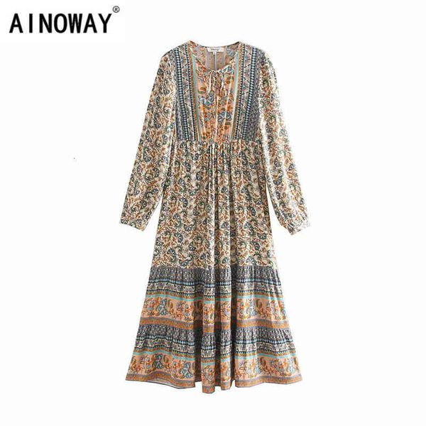 casual dresses vintage chic women elegant lace-up tassel floral print beach bohemian maxi dress ladies rayon boho vestidos 3f7y, Black;gray
casual dresses vintage chic women elegant lace-up tassel floral print beach bohemian maxi dress ladies rayon boho vestidos 3f7y, Black;gray