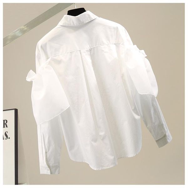 retro big ruffled solid color shirt woman 2021 spring high-end fashion blouse ladies long sleeve lapel white black women's blouses & sh
retro big ruffled solid color shirt woman 2021 spring high-end fashion blouse ladies long sleeve lapel white black women's blouses & sh