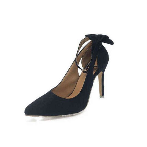 fashion single shoes thin heel bow one line buckle women's single shoes, Black
fashion single shoes thin heel bow one line buckle women's single shoes, Black