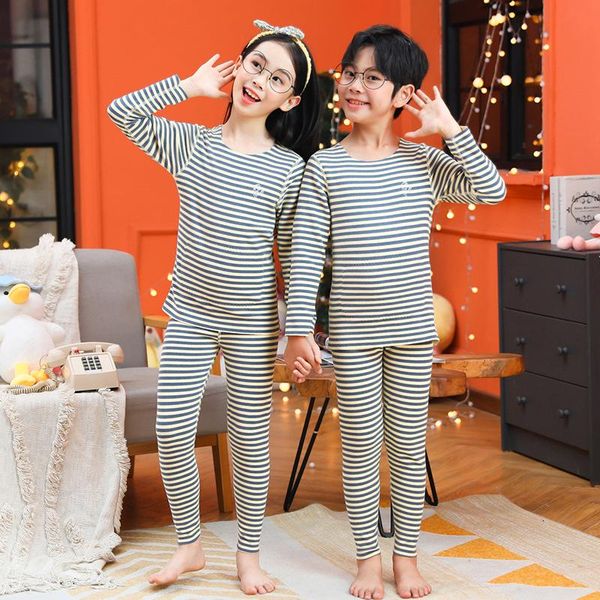 pajamas striped thermal underwear set for kids 2pcs teens girls long sleeved sleepwear autumn winter children casual clothes, Blue;red
pajamas striped thermal underwear set for kids 2pcs teens girls long sleeved sleepwear autumn winter children casual clothes, Blue;red