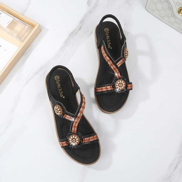 sandals 2021 women fashion bohemian flower back wedge heel ladies footwear outdoor beach casual string bead female shoes, Black
sandals 2021 women fashion bohemian flower back wedge heel ladies footwear outdoor beach casual string bead female shoes, Black