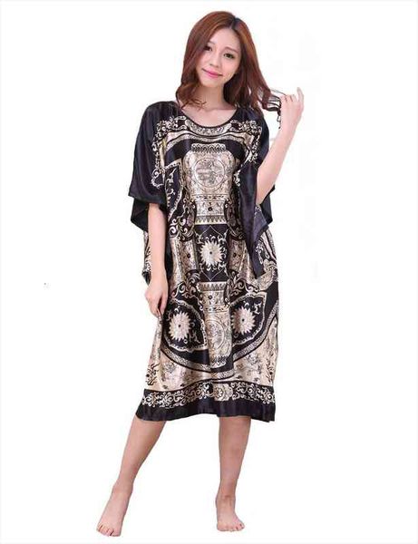 black plus size womens faux silk robe fashion style summer lady bath gown bathrobe nightgown sleepwear mujer pijama zh12e, Black;red
black plus size womens faux silk robe fashion style summer lady bath gown bathrobe nightgown sleepwear mujer pijama zh12e, Black;red