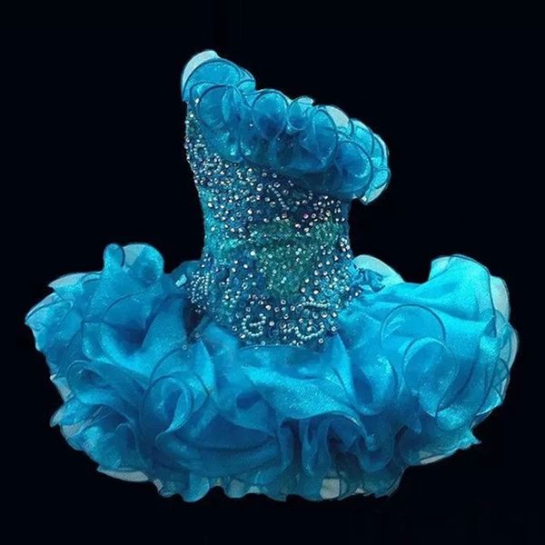 glitz a line cupcake organza girls pageant dresses sparkle strapless beading short formal girls party prom gowns handmade flower, Black 
glitz a line cupcake organza girls pageant dresses sparkle strapless beading short formal girls party prom gowns handmade flower, Black