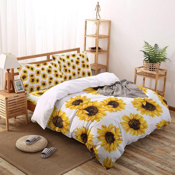 bedding sets sunflower white print comforter set duvet cover king bed home housse de couette gift
bedding sets sunflower white print comforter set duvet cover king bed home housse de couette gift