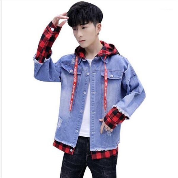 autumn winter men's korean hooded casual jacket coat fashion youth fake two-piece clothes jackets, Black;brown
autumn winter men's korean hooded casual jacket coat fashion youth fake two-piece clothes jackets, Black;brown