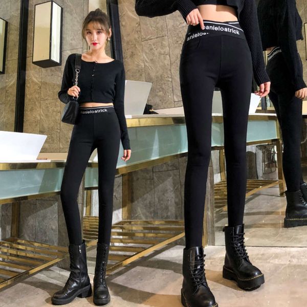 women's 2021 spring and autumn new style high waist slim big size nine point leggings, Black;white
women's 2021 spring and autumn new style high waist slim big size nine point leggings, Black;white
