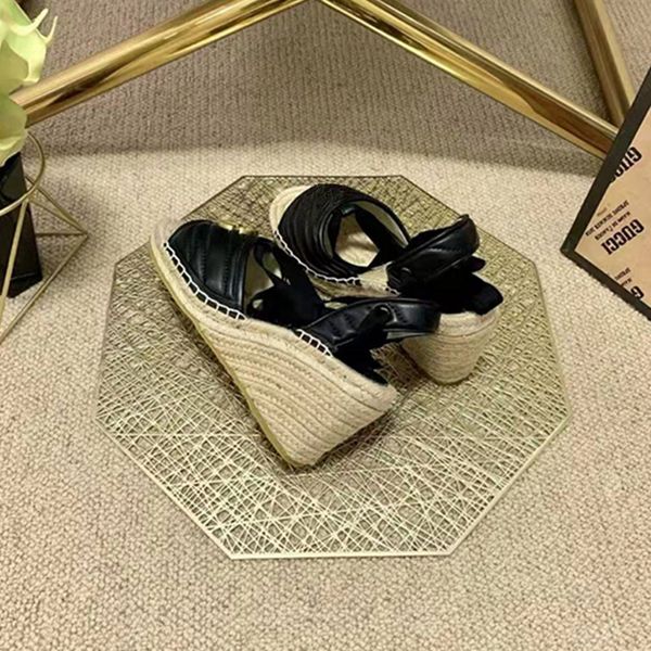 designer classic wedge heel sandals gladiator 100% leather summer womens high heels fashion letter cloth womens webbing fish mouth wedding s, Black
designer classic wedge heel sandals gladiator 100% leather summer womens high heels fashion letter cloth womens webbing fish mouth wedding s, Black