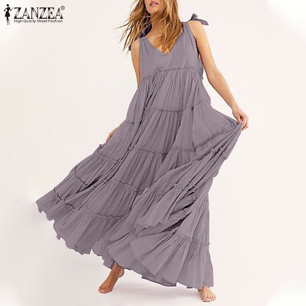 bohemian ruffle dress womens summer sundress zanzea casual spaghetti strap tank vestidos female v neck beach robe plus size, Black;gray
bohemian ruffle dress womens summer sundress zanzea casual spaghetti strap tank vestidos female v neck beach robe plus size, Black;gray