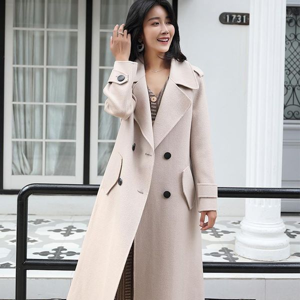 women's wool & blends tweed coat hepburn long style autumn and winter 2021 trend 2, Black
women's wool & blends tweed coat hepburn long style autumn and winter 2021 trend 2, Black
