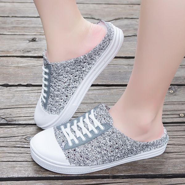 new women half slippers hole shoes garden shoes beach flat slip-on sandals slippers summer without heel canvas casual shoes, Black
new women half slippers hole shoes garden shoes beach flat slip-on sandals slippers summer without heel canvas casual shoes, Black